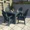 Highwood Usa Hamilton 5pc Square Outdoor Patio Furniture Dining Set AD-DNA44-NBE - alternate 3
